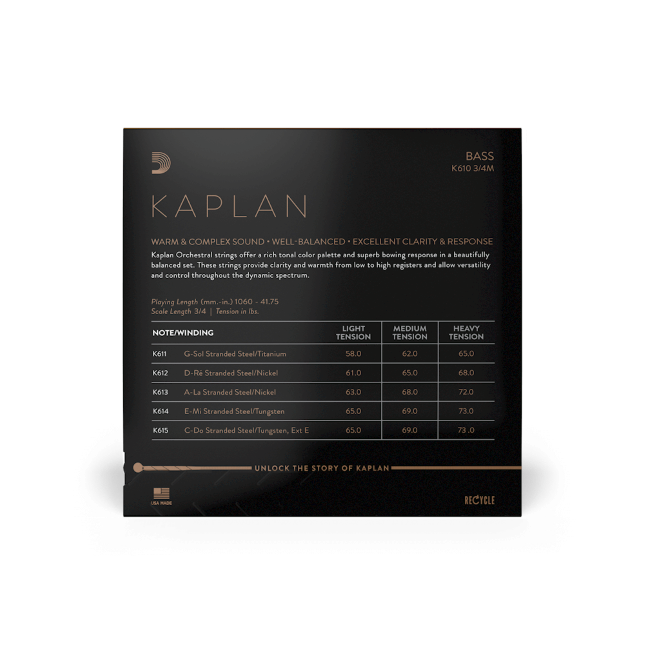 Kaplan Bass Strings
