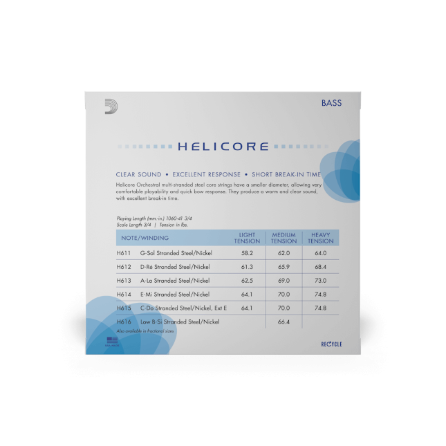 Helicore Orchestral Bass Strings